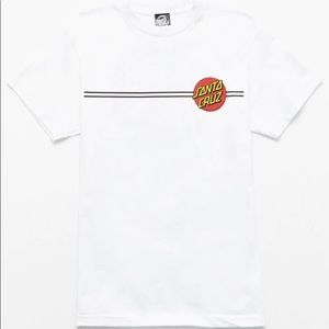 Santa Cruz Classic Dot T shirt in White